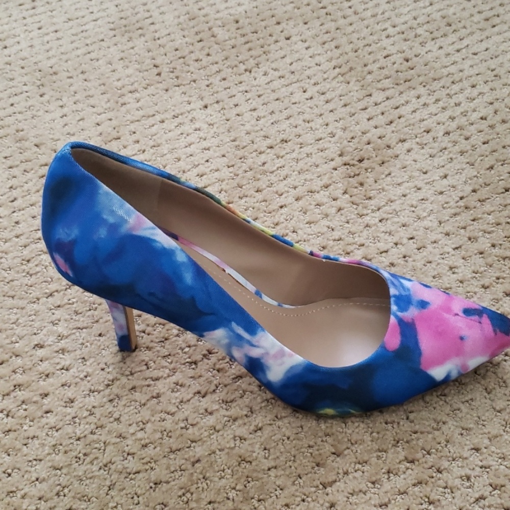 BCBGeneration Blue and Pink Heels